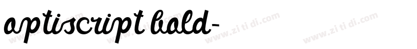 optiscript bold字体转换